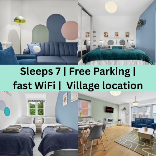 NEC Birmingham Airport Modern Village Retreat Sleeps 7 Free Parking — 4-Star Luxury Hotel in Hampton In Arden, United Kingdom
