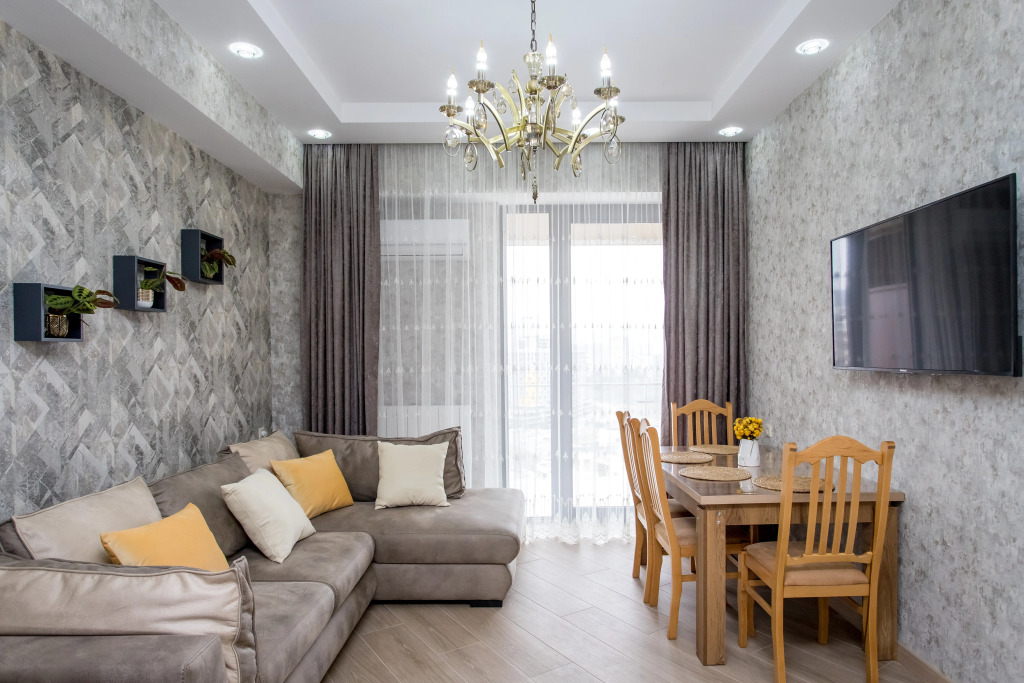 1BR apartment Panoramic City View Vake District Self Check in Free WiFi