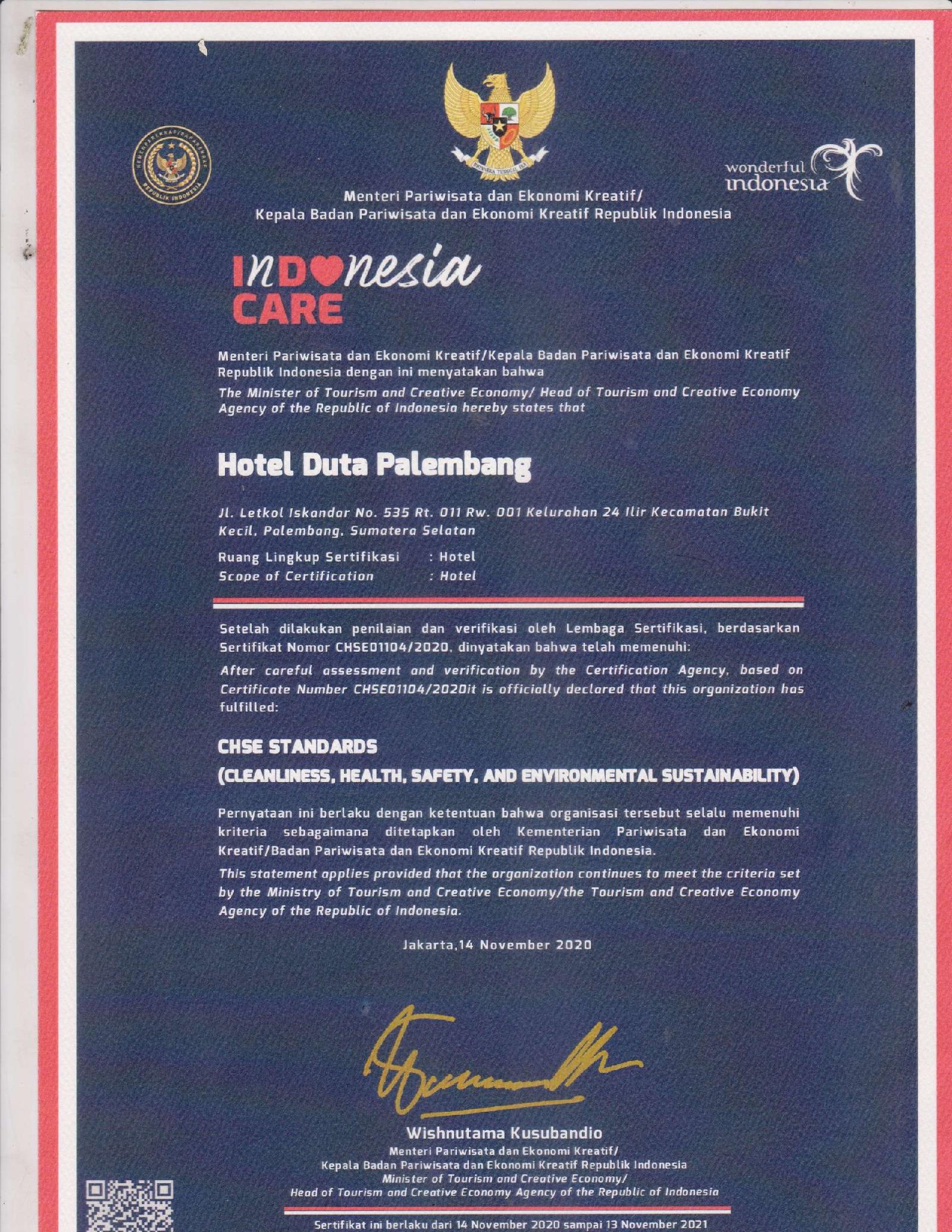 Hotel Duta in Palembang, Indonesia