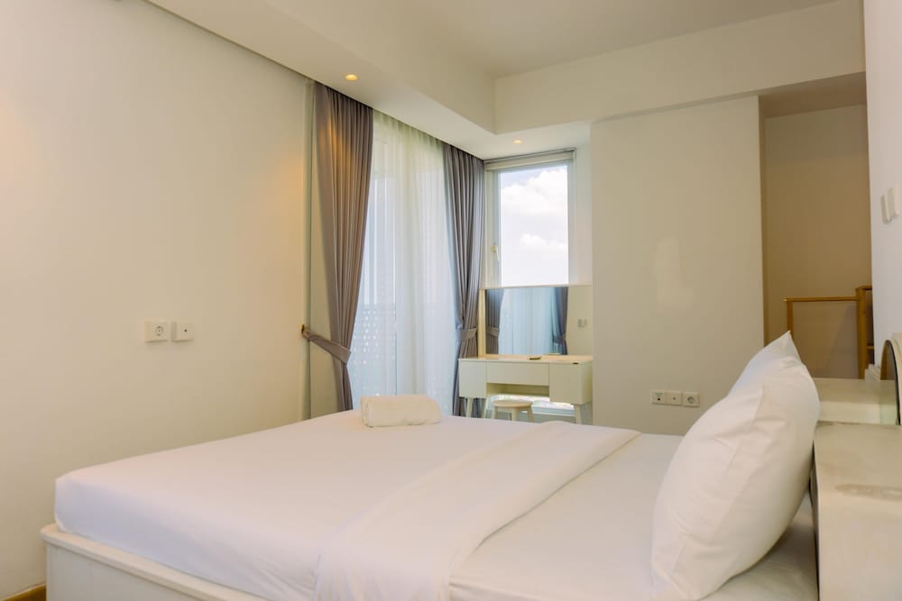 Spacious 1BR with Japandi Design at West Vista Apartment By Travelio — 4-Star Luxury Hotel in Jakarta, Indonesia