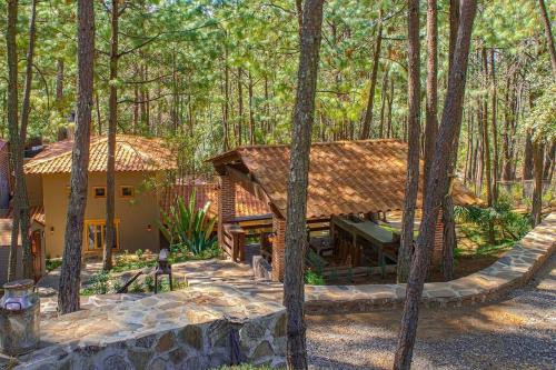 Chateaux de mi Sierra Encantada Cabaña privada y acogedora de 3 habitaciones en Mazamitla Jal para 10 13 Personas in Mazamitla, Mexico