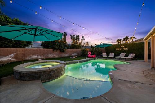 Casa Desert Muse with Heated Pool Spa Firepit Mini Golf and Games — 4-Star Luxury Hotel in Indio, United States