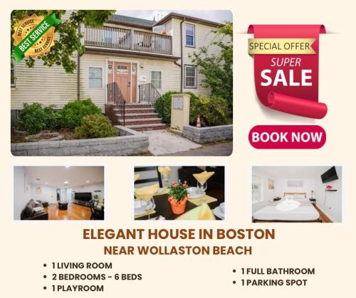 74L 2BR Quincy Cozy Couple Hideout near Wollaston Beach — 4-Star Luxury Hotel in Quincy, United States