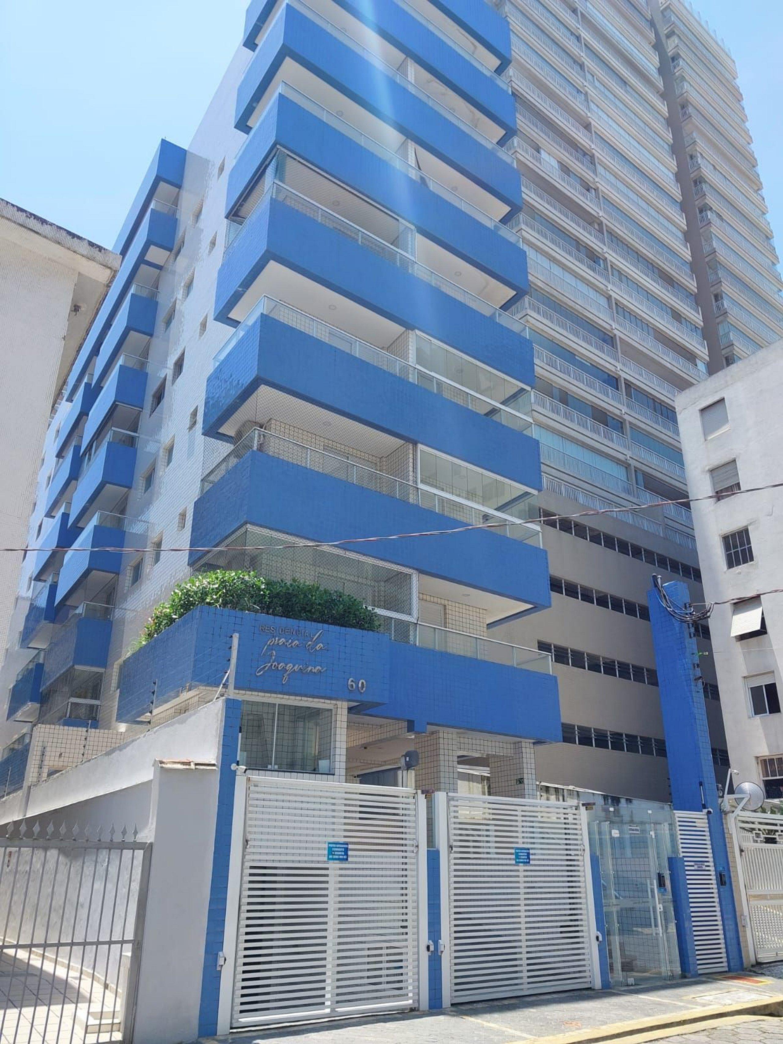 066 Aviação Beira MAR com varanda 1 dorm 15 metros da praia WI FI Garagem Gratuita in Sao Vicente, Brasil