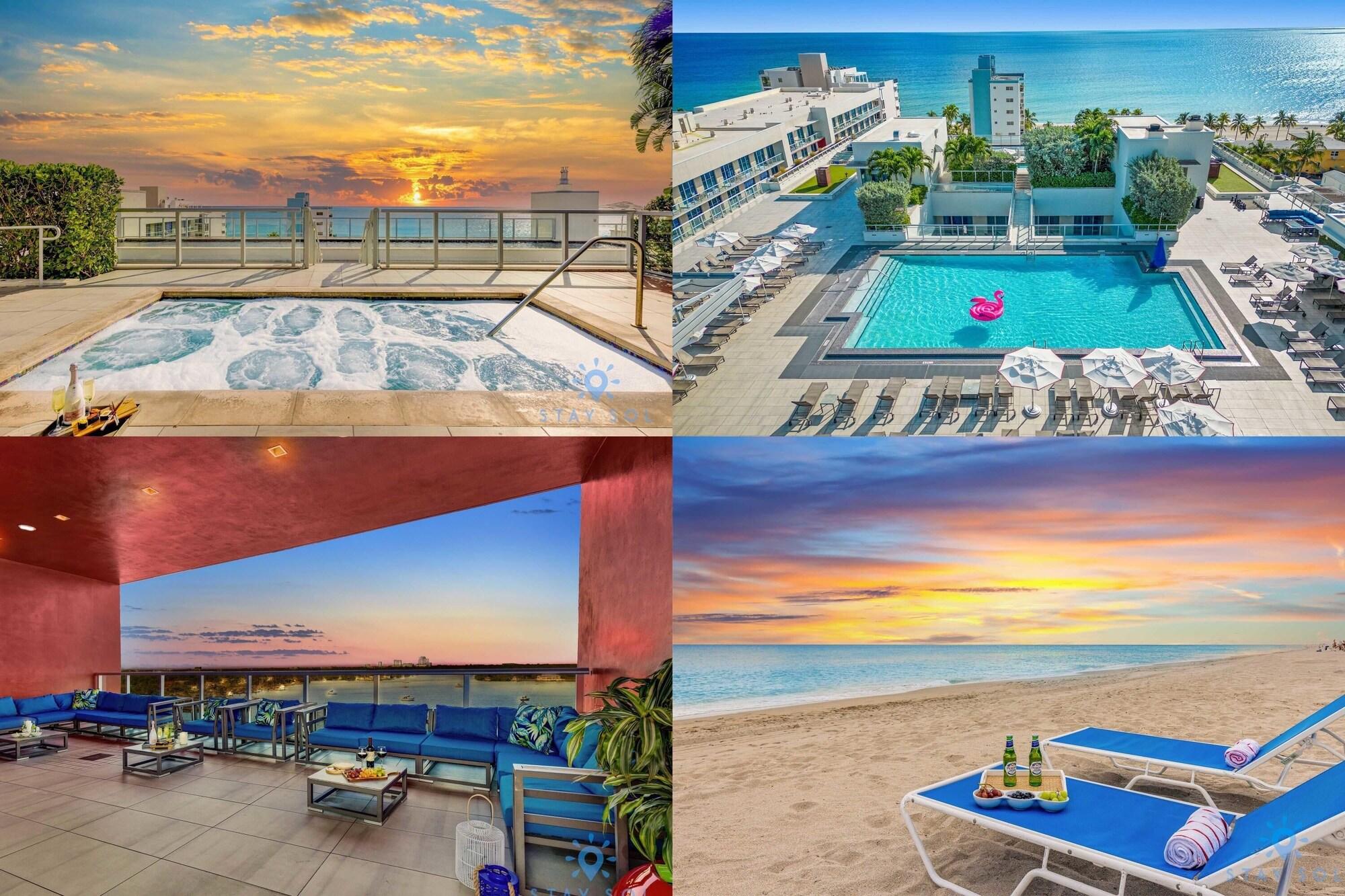 Hot Tub Hollywood Beach Boardwalk Amazing Pool — 4-Star Luxury Hotel in Hollywood, United States