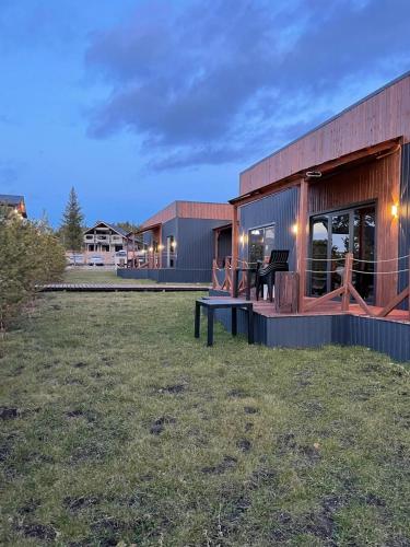 Atyrau Avenue in Burabay, Kazakhstan