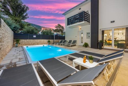 Family friendly house with a swimming pool Baska Krk 24089 — 4-Star Luxury Hotel in Baska, Croatia