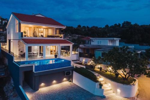 Seaside luxury villa with a swimming pool Razanj Rogoznica 23572 — 4-Star Luxury Hotel in Rogoznica, Croatia
