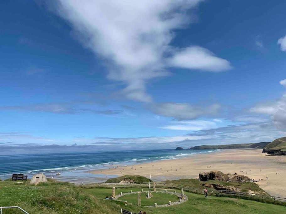 Perran Water Beach View in Perranporth, United Kingdom