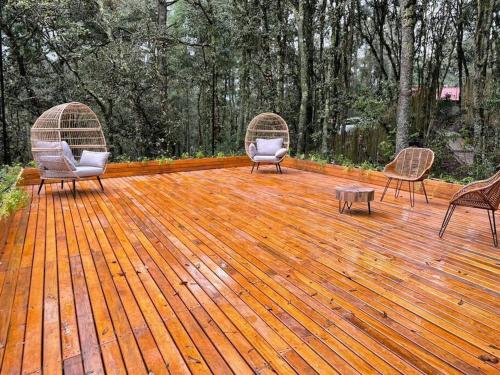 Chalet nordico enmedio del bosque — 4-Star Luxury Hotel in Mineral Del Monte, Mexico