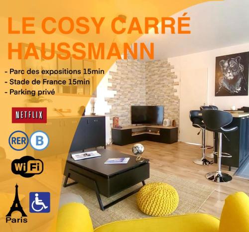Cosy Carre Haussmann Stade de Franc C D G Paris — hotel in Le Blanc-Mesnil