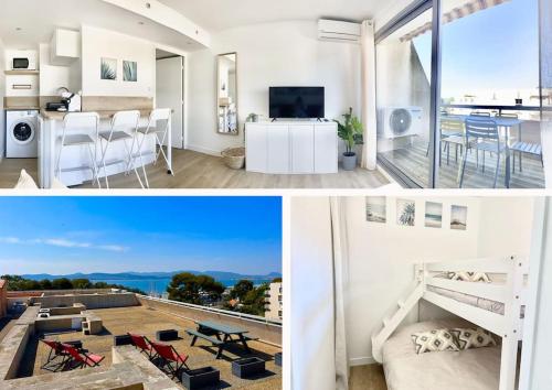Superbe Rooftop Vue Mer Port Santa Lucia 5 Pers — Saint Raphael