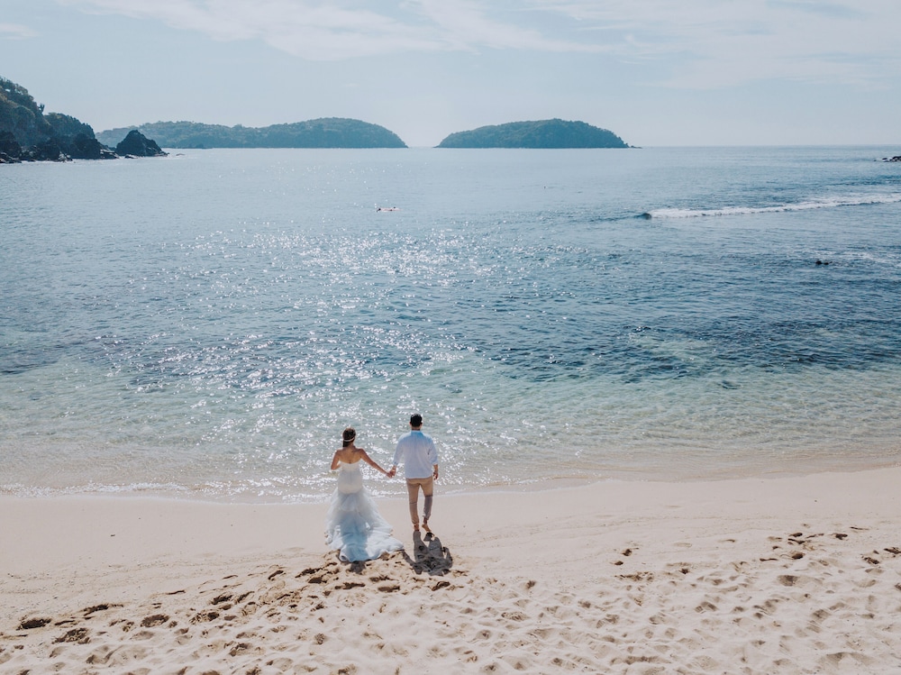Outdoor wedding area