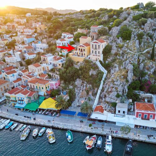 Lirenou Scala Vista in Symi, Greece