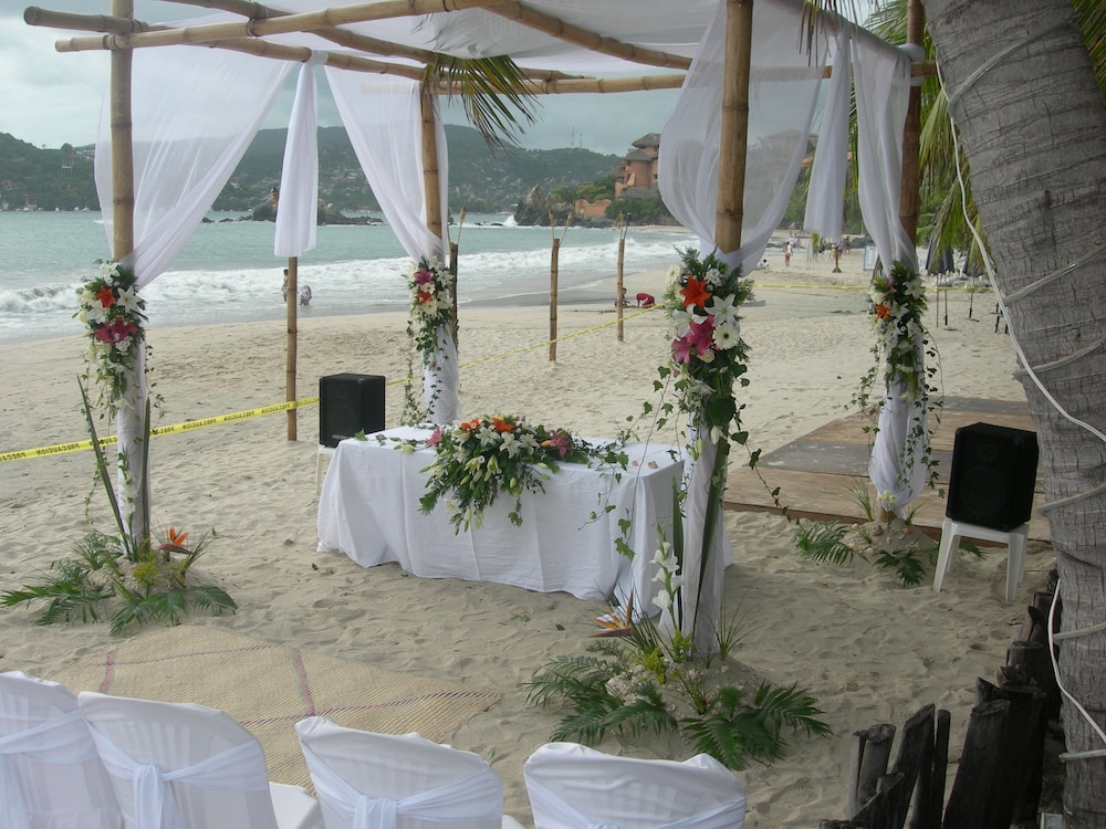 Outdoor wedding area