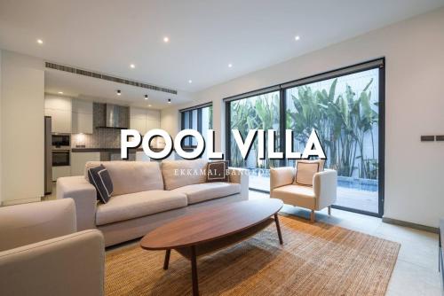 Monochrome designer pool Villa
