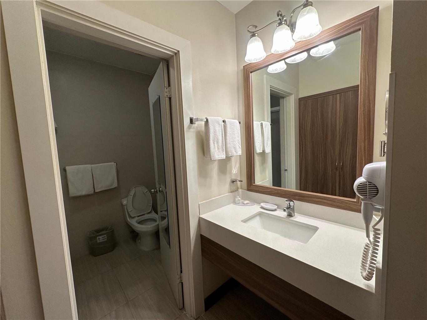 A fully equipped room awaits you for the best nights of sleep!