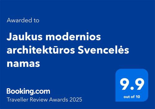 Jaukus modernios architektūros Svencelės namas in Unknown City, Lithuania