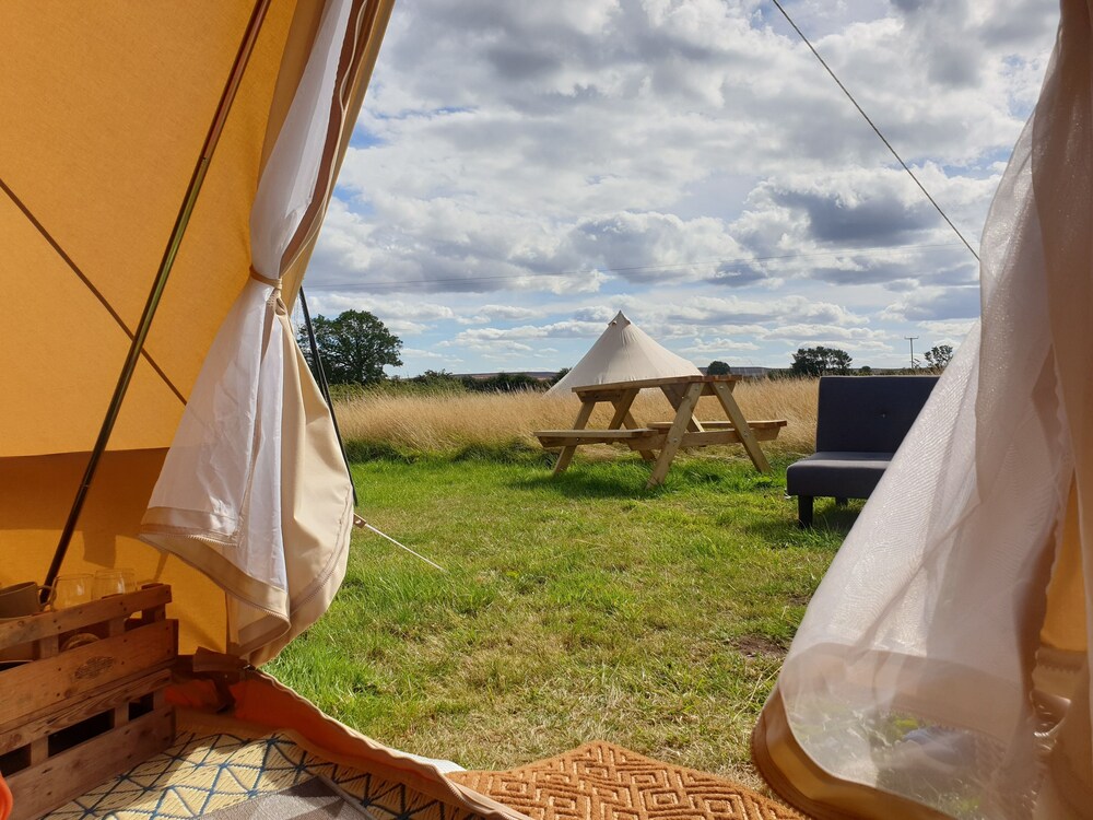 5m xl Bell Tent With log Burner Near Whitby