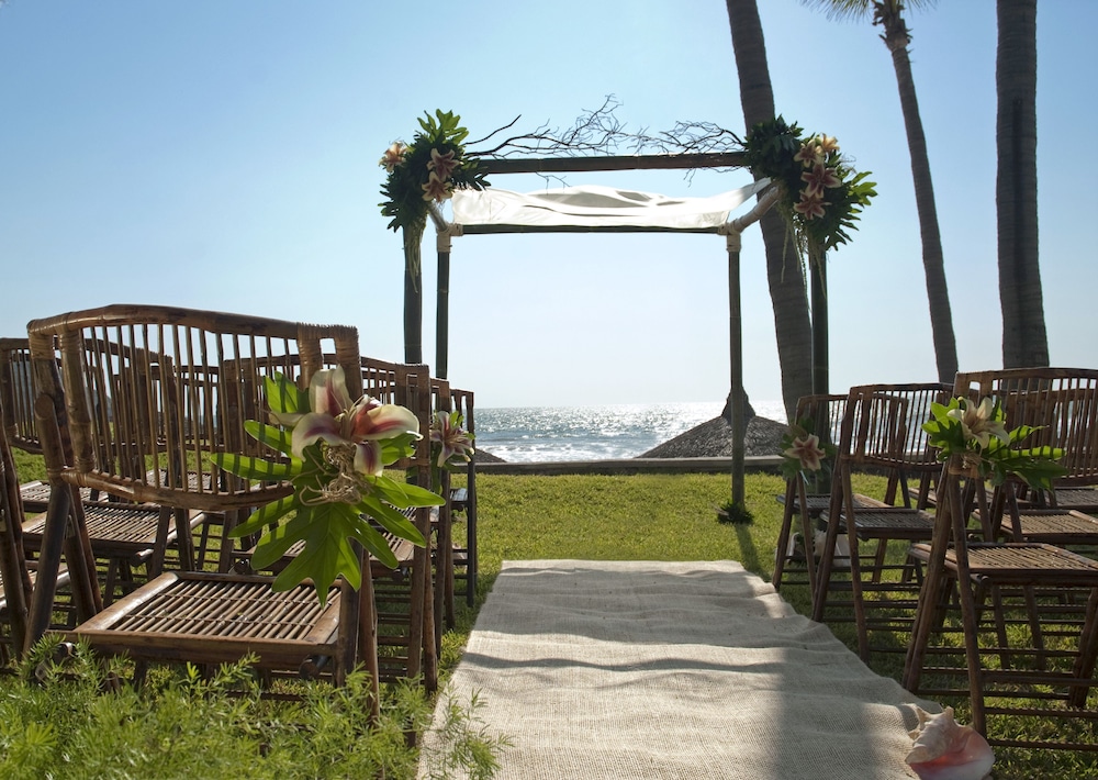 Outdoor wedding area