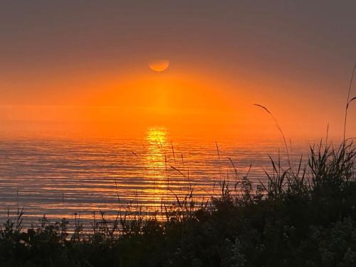 Strandhus med panoramautsikt in Sand, Norway