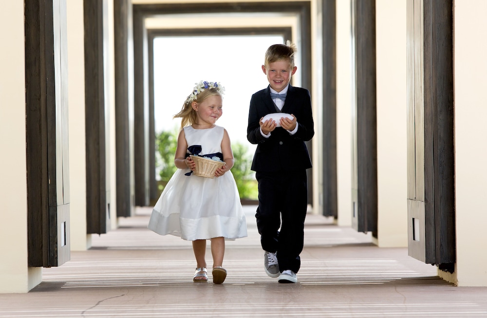 Outdoor wedding area