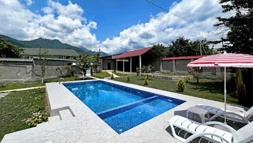 Courtyardqabala in Qutqashen, Azerbaijan