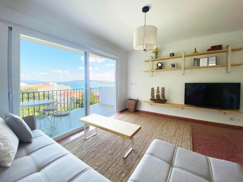 Piso 3 Dormitorios Y Terraza Con Vistas A La Isla De A Toxa — O Grove