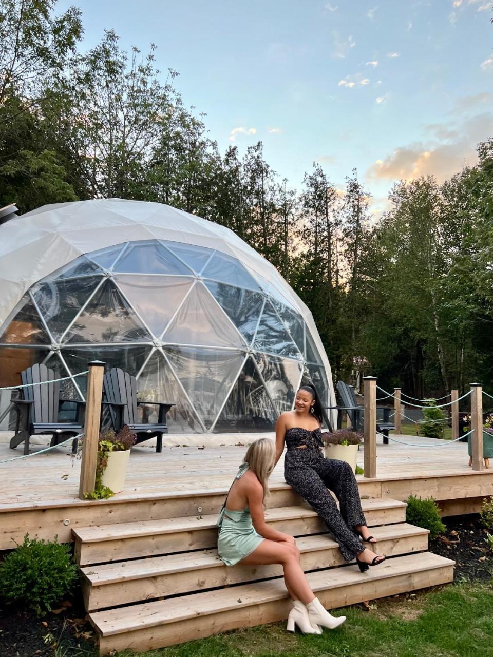 Geodome water view stay on Grand Manan Island in Unknown City, Canada