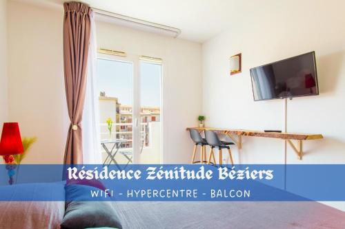 Zenitude Residences Studio Prive Balcon Clim Self Checking Animaux Bienvenus in Beziers, France