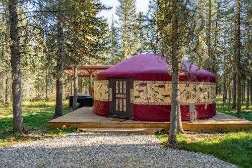 Shanti Yurt with private hot tub in Bragg Creek - last minute hotel in Unknown City