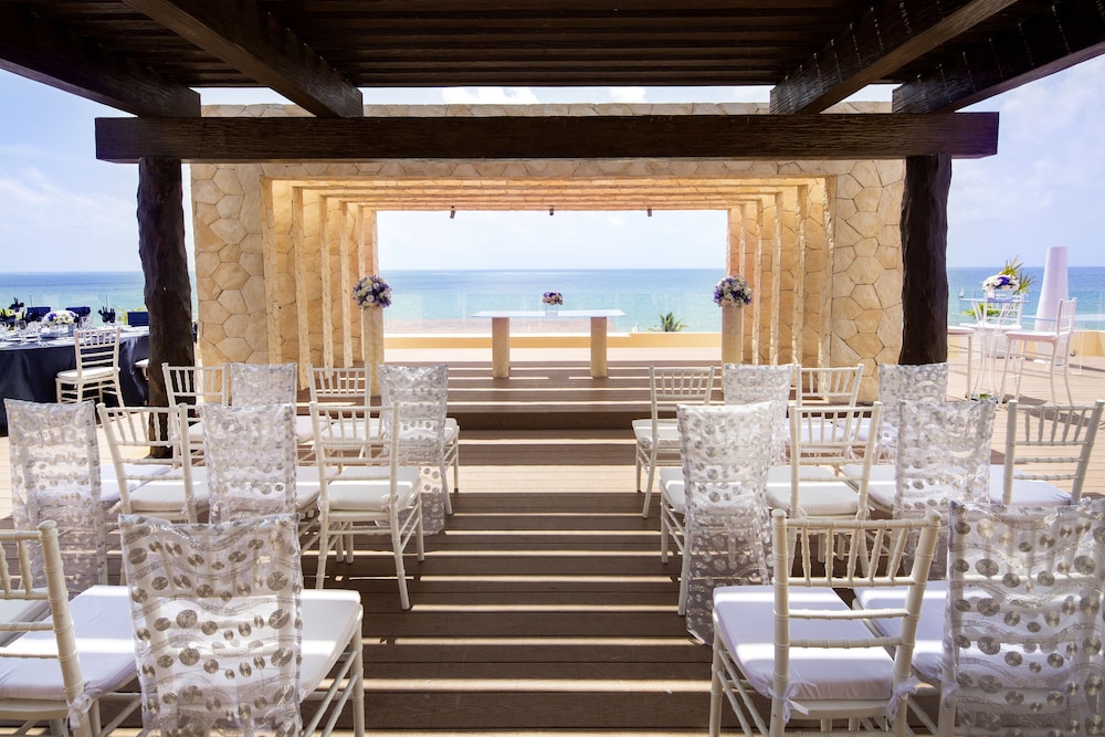 Outdoor wedding area