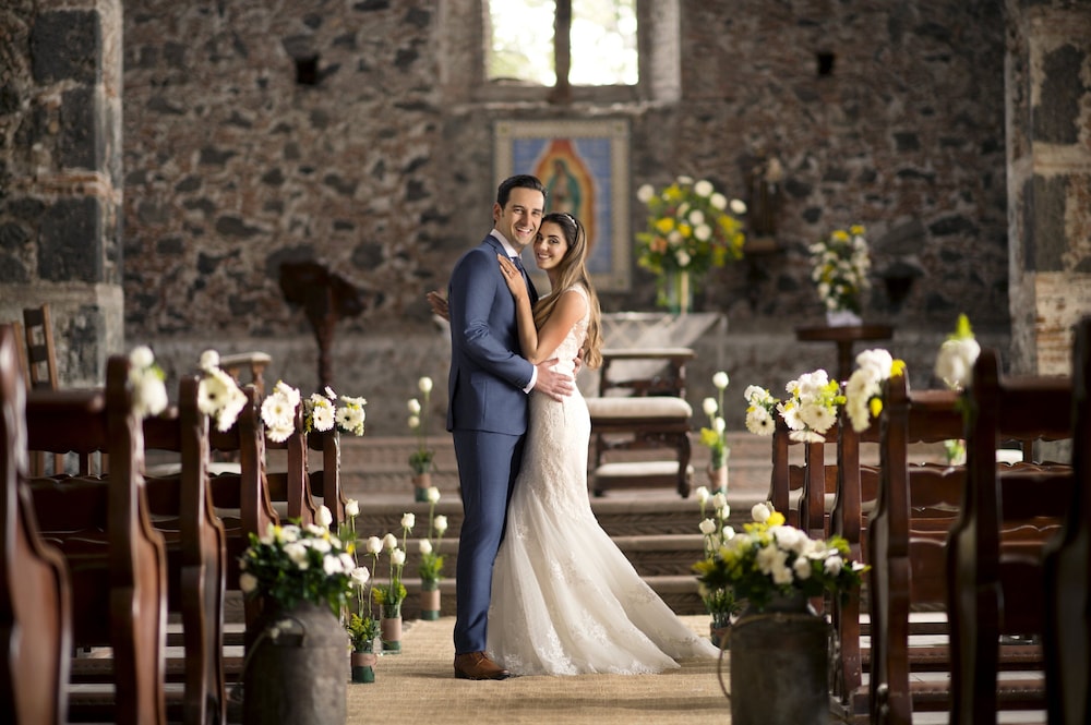 Outdoor wedding area