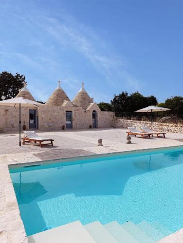 Trulli Fortunato Private Heated Swimming Pool in Martina Franca, Italy