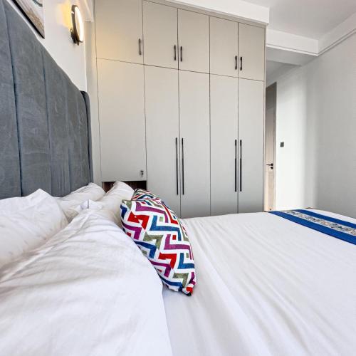 Beautifully and Elegantly furnished three bedroom with swimming pool fully equipped gym children playing ground and unbeatable scenic city views