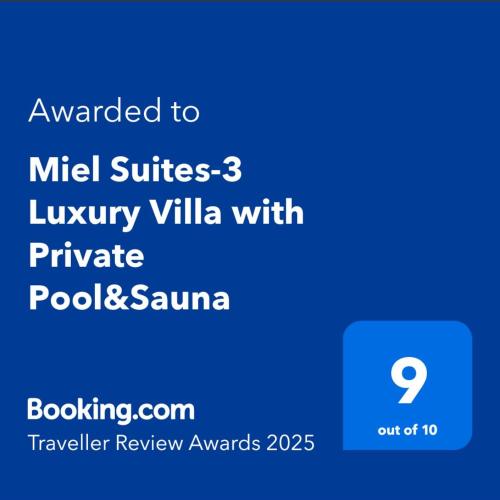 Miel Suites 3 Luxury Villa with Private Pool&Sauna — 4-Star Luxury Hotel in Kalkan, Turkey