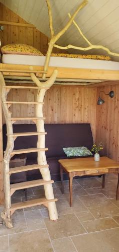 Le Merle Moqueur maisonnette en bois Les kabanes en Kreiz Breizh — hotel in Rostrenen