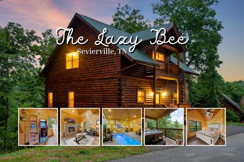 Classic Log Cabin Hot Tub Pool Games & Dogs OK — 4-Star Luxury Hotel in Sevierville, United States