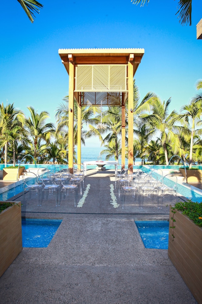 Outdoor wedding area