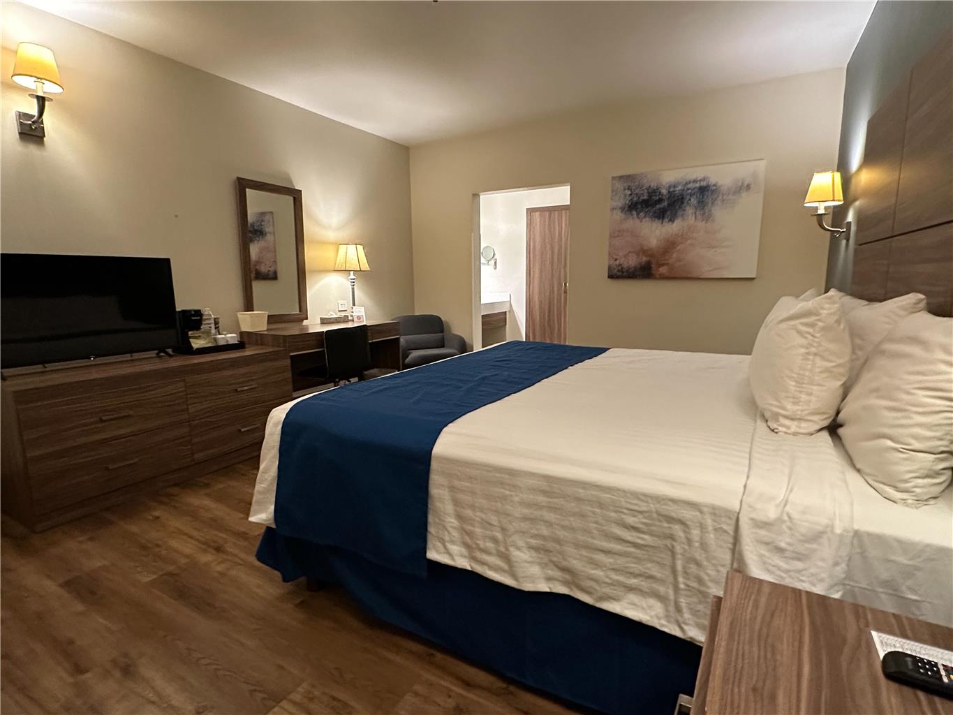 A fully equipped room awaits you for the best nights of sleep!