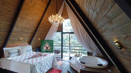 Chalé Capivari Esmeralda - carbon neutral hotel in Campos Do Jordao