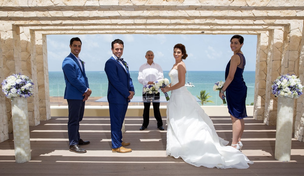 Outdoor wedding area