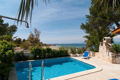 Exclusive Beachfront Villa with Pool for 8 at Island Brač — 4-Star Luxury Hotel in Supetar, Croatia