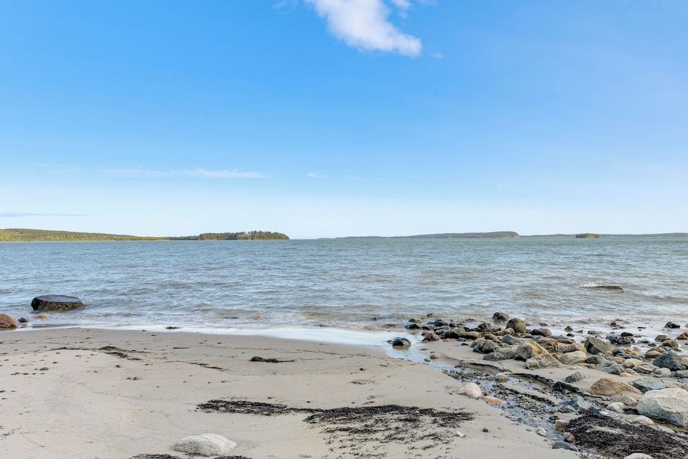 Waterfront Roque Bluffs Hideaway w Private Beach in Machias, United States
