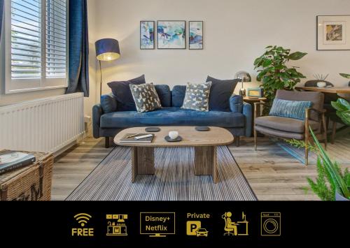 Stylish business traveller friendly apartment with free parking and Netflix — 4-Star Luxury Hotel in Farnborough, United Kingdom