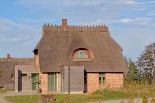 Reetdorf Geltinger Birk Künstlerkate Moorochse in Kappeln, Germany
