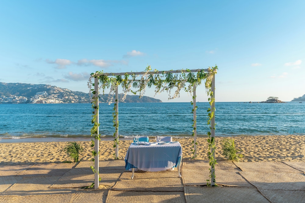Outdoor wedding area