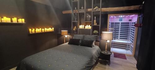 Blacq Room Luxe Balneo Sauna 50 Nuances De Grey — Boeschepe