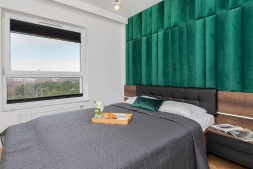 9th Floor Green and Grey Apartment in Gdańsk Brzeźno with Two Bedrooms and Parking by Noclegi Renters — 4-Star Luxury Hotel in Gdansk, Poland