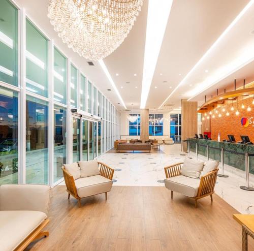 Flat em Resort Park Salinas vista a piscina in Salinopolis, Brasil